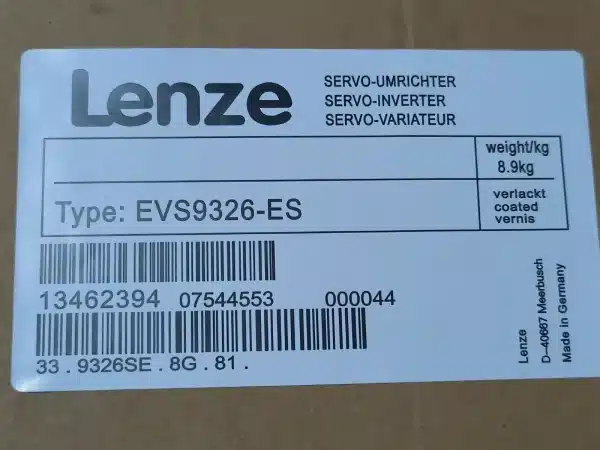 Repaired and Tested EVS9326-ES- A Lenze Servo Drive, At ACCU