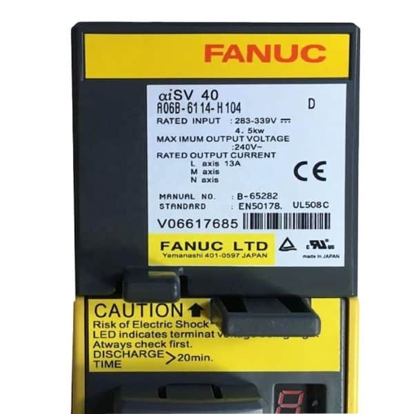 Repaired and Tested A06B-6114-H104 Servo Drive Manufactured By Fanuc