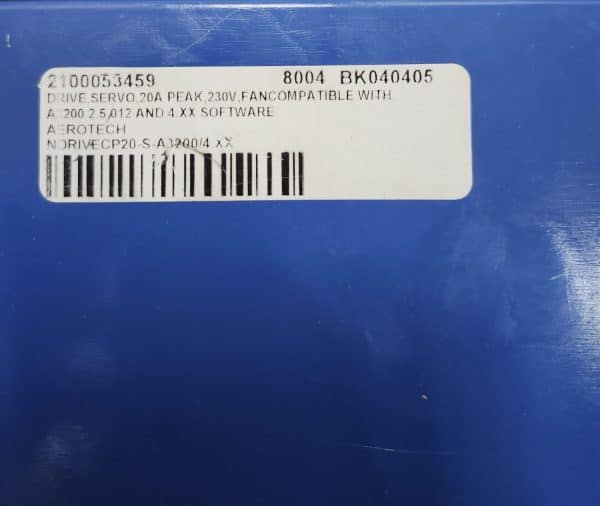 Repaired and Tested NCDRIVE20-AUXPWRP-S A Servo Drive By Aerotech, At ACCU