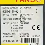 Repaired and Tested Fanuc A06B-6114-H211 Servo Drive, at ACCU