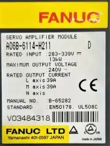 Repaired and Tested Fanuc A06B-6114-H211 Servo Drive, at ACCU