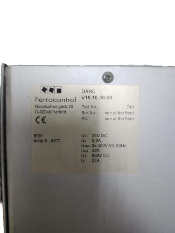 Repaired and Tested FERROCONTROL V15-10-30-0S, At ACCU