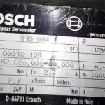 Repaired and Tested Rexroth SE-B2.020.030-00.000 Servo Motor, at ACCU