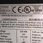 Repaired and Tested Parker 590P/0180/500/0010/FR/AN/0/115/0 Drive, at ACCU