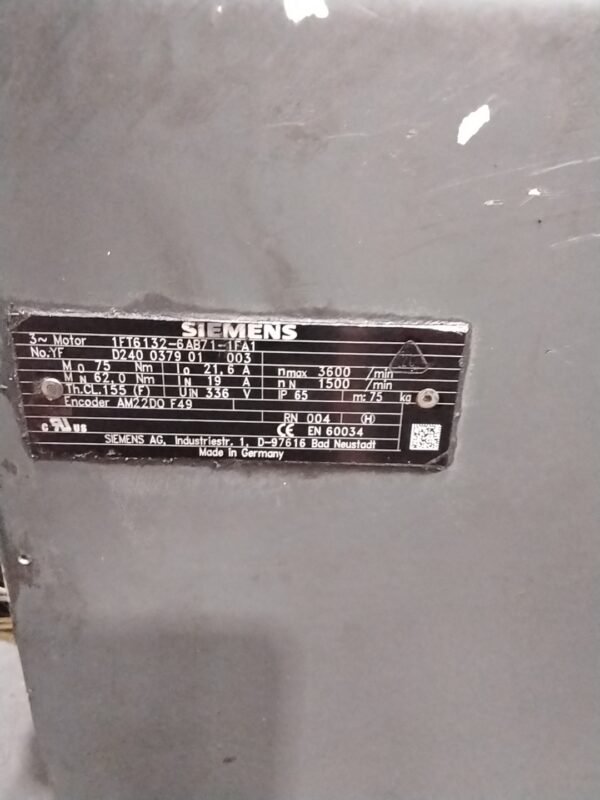 Repaired and Tested Siemens 1FT6132-6AB71-1FA1 Servo Motor, at ACCU