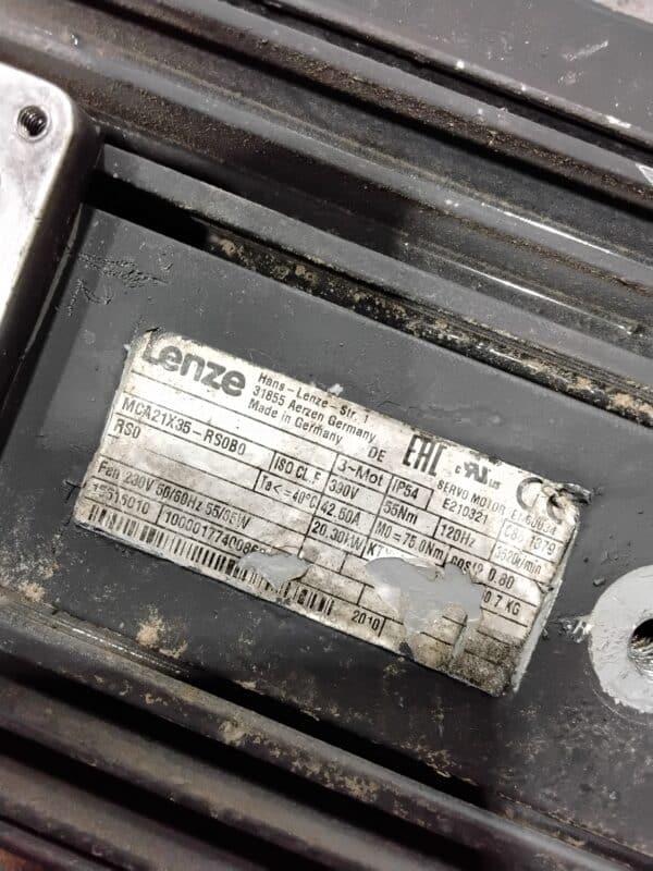 Repaired and Tested Lenze MCA21X35-RS0B0 Servo Motor, at ACCU