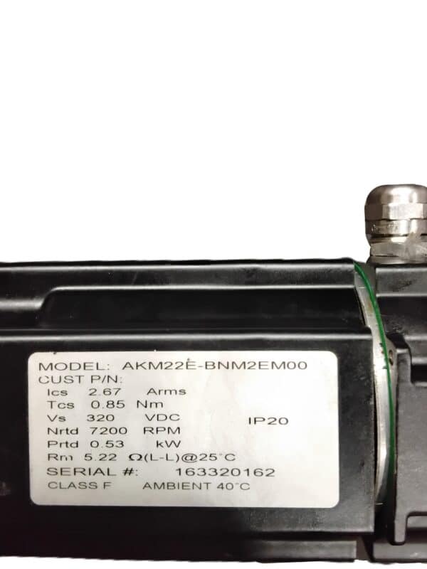 Repaired and Tested Kollmorgen AKM22E-BNM2EM00 Servo Motor, at ACCU