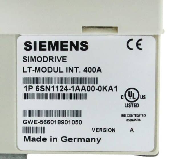 Repaired and Tested SIEMENS 6SN1124-1AA00-0KA1 Servo Drive, at ACCU