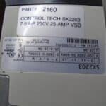 Repaired and Tested Control Techniques SK2203 Drive, at ACCU
